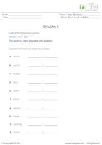 Syllables 5