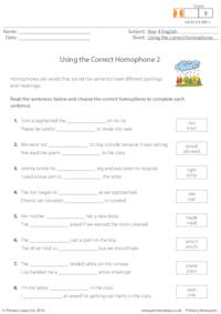 Using the Correct Homophone 2