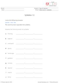 Syllables 12