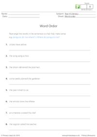 Word order 2