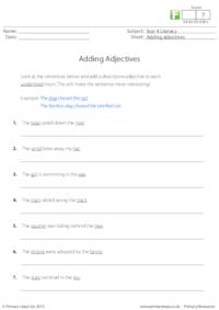 Adding adjectives (1)