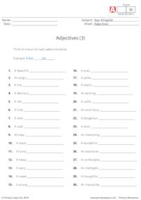 Adjectives (3)