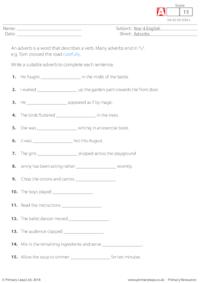 Missing Adverbs