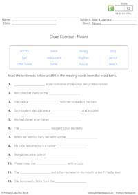 Cloze Exercise - Nouns