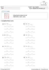 Related facts - Division by 10