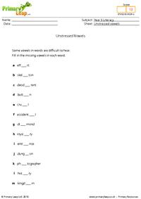 Unstressed vowels