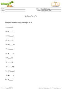 Spellings ie or ei