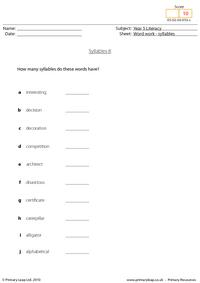 Syllables 8