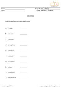 Syllables 9