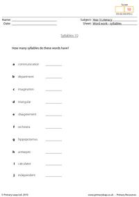 Syllables 10