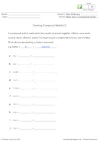 Creating compounds words (3)