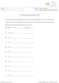 Creating compounds words (4)