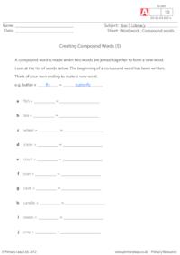 Creating compounds words (5)