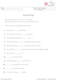 Its or It's? (3)