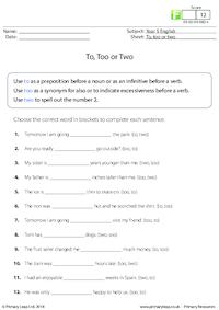 Choose To, Too or Two (3)