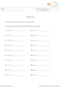 Adding ing 2