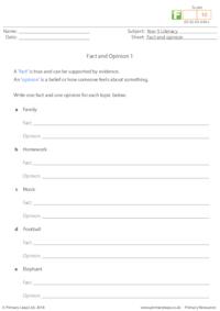 Fact and opinion 1