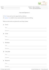 Fact and opinion 2