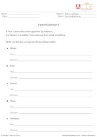Fact and opinion 4