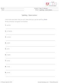 Spelling - silent letters 3