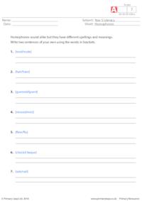 Homophones 3