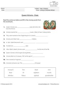 Queen Victoria - Cloze