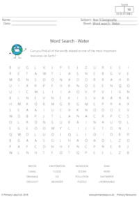 Word Search - Water