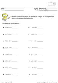 Decimal addition