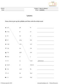 Joining syllables