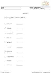 Syllables 4
