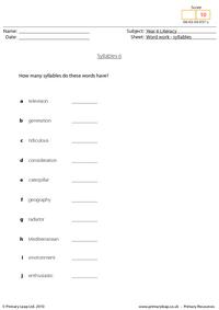 Syllables 6