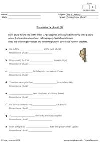 Possessive or plural? (2)