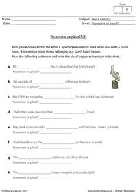 Possessive or plural? (3)