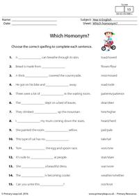 Which Homonym?