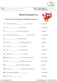 Which Homonym? (2)