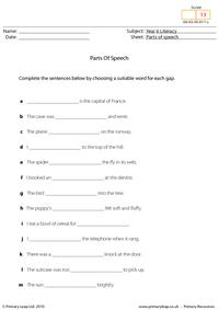 Parts of speech