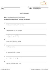 Asking questions 1
