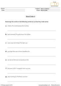 Word order 4