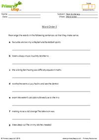 Word order 5