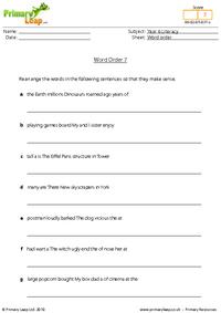 Word order 7