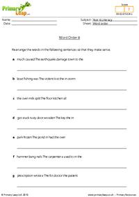 Word order 8