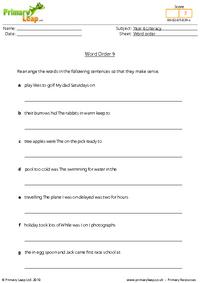 Word order 9