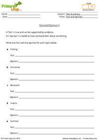 Fact and opinion 4