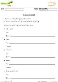 Fact and opinion 5