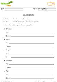 Fact and opinion 6