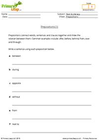 Prepositions (1)