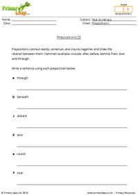 Prepositions (2)