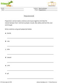 Prepositions (4)