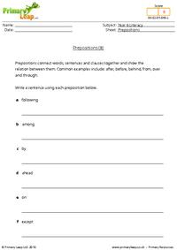Prepositions (8)