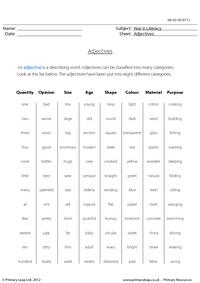 Adjectives